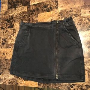 American Eagle Black jean mini skirt